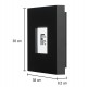 Black. Frame fire extinguisher cabinet