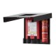 Black. Frame fire extinguisher cabinet